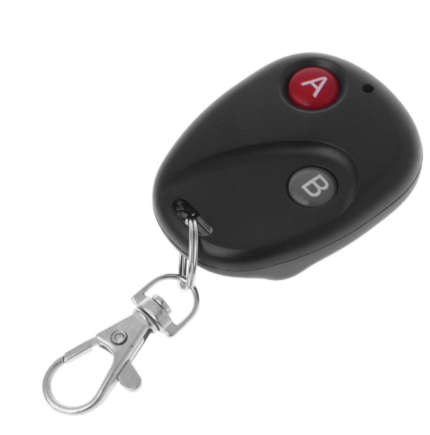 A&B/12 Key DC12V Gate RF Wireless Remote Control Garage Door Transmitter Module 433MHz