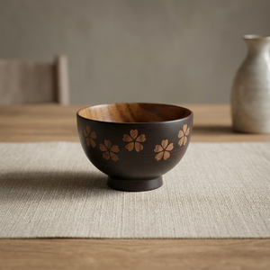 Nuevo Diseño del Fabricante, Tazón de Servir para Fiestas, Ecológico, de Madera de Acacia, con Impresión Personalizada Vintage, Impresión a Mano, BS-0038, Pulido - Product Image 1