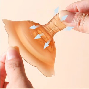 Силиконовые накладки на соски: двухслойные защитные колпачки, подушечки для груди, защита от вмятин, для кормящих мам - Product Image 3