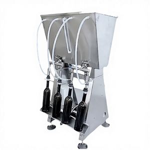 Máquinas de Llenado de Bebidas y Licores de Sobremesa, Llenadora Manual por Gravedad de 4 Boquillas, Máquina de Llenado de Botellas de Cerveza, Aceite Esencial y Agua - Product Image 1