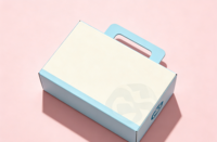 Caja de Embalaje Cosmético Portátil Minimalista de Cartón con Asa, Tamaño Personalizado, Impresión Digital, Reciclable, Certificación ISO9001, de Lujo