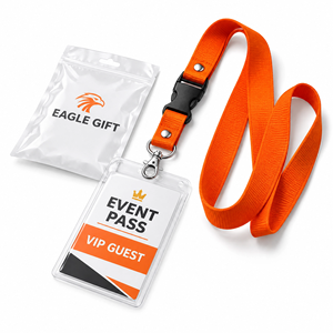 Correa de Cuello Personalizada de Poliéster con Porta Identificación y Gancho Giratorio de Metal para Personal de Oficina, Eventos, Promociones, Venta al Por Mayor - Product Image 3