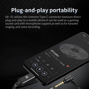 Adaptador DAC AMP Metálico GK X1 HIFI para Auriculares, Cable de Audio Tipo-C a 3.5mm con Amplificación PCM de 192kHz, Cable Adaptador PCM de 192kHz - Product Image 5
