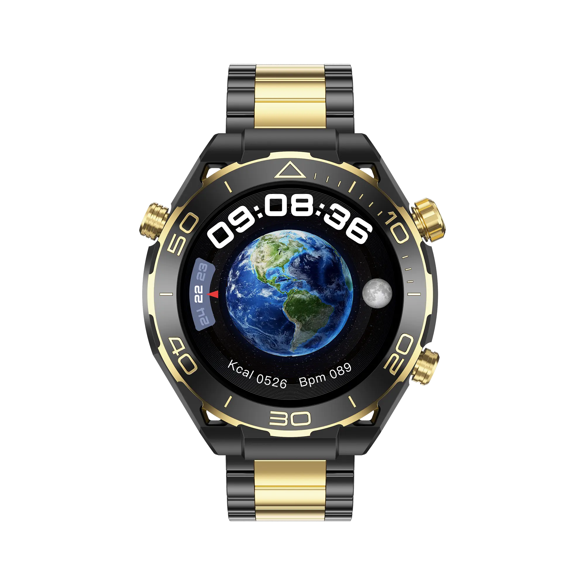 최신 Smartwatch Z91 프로 최대 1.52 인치 남성 여성을위한 라운드 스크린 방수 패션 골드 럭셔리 스마트 시계