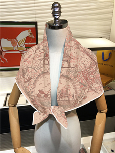 Pañuelo Cuadrado de Mujer de 90*90cm, Chal Grande con Estampado <span class=keywords><strong>Digital</strong></span> Moderno, Elegante y de Alta Gama, Toalla para el Cabello al por Mayor - Product Image 2