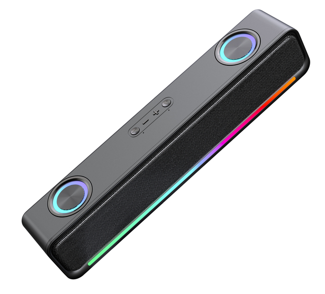 Wholesale BT358 Game Speaker for Computer PC BT Wireless Speakers Sound bar for TV Sound Bar with for TV with RGB Lights