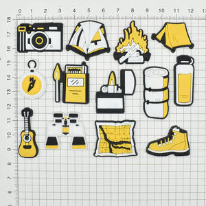 Fabricante gran oferta Camping serie zuecos zapatos encantos zapatos de playa Diy hebilla decorativa Pvc zapatos de goma suave Accesorios - Product Image 6