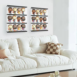 <span class=keywords><strong>Vitrine</strong></span> acrylique murale POP étagères claires objets de collection <span class=keywords><strong>vitrine</strong></span> <span class=keywords><strong>vitrine</strong></span> pour boîte de rangement noir - Product Image 6