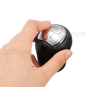 Poignée de levier de vitesses manuelle 5 vitesses en cuir PU pour Renault Megane Clio II Twingo Kangoo Logan - Product Image 6