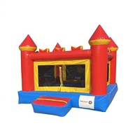 Château gonflable commercial en PVC avec filet de sécurité 3m*3m, capacité 500KG, certifié EN14960, écologique pour jardin