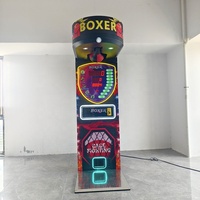 Machine de jeu d'arcade à monnayeur CK008 avec support en anglais, construction métallique, jeu de boxe Big Punch