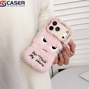 Funda para Teléfono Móvil con Diseño de Caricatura Divertida y Expresión Enojada, con Soporte para Cámara, No Toques <span class=keywords><strong>Mi</strong></span> Teléfono, para iPhone 17 16 15 Promax - Product Image 3