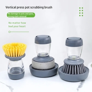 YDM Factory Direct Kitchen <strong>Dishwashing</strong> Brush <strong>Liquid</strong> Soap Dispenser Cleaning Tools Cleaning Brush Can Be Customized logo - Product Image 1