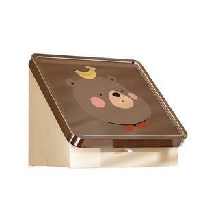 Cartoon Wall Mounted Storage Box Black Lion Design Foldable Clothes Organizer For Home Use - Product Image 2