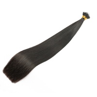Extensions de cheveux humains brésiliens à pointes nano, kératine liée, 100g
