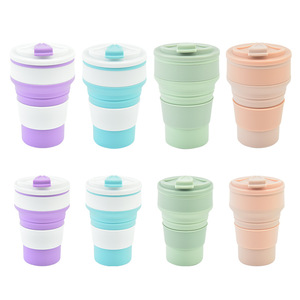 Tasse à eau pliante en silicone créative Sports de plein air Copo De Agua Tasse à eau en silicone portable <span class=keywords><strong>Mini</strong></span> tasse à eau de voyage - Product Image 5