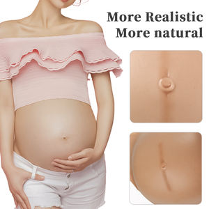 Ventre de femme enceinte réaliste en silicone avec vergetures pour <span class=keywords><strong>acteurs</strong></span>/actrices Forme mammaire Faux ventre de femme - Product Image 3