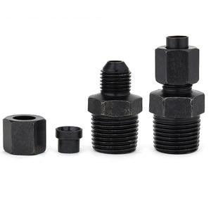 Conector Roscado Cónico Expandido, Rosca Británica BSPT a Rosca Métrica, Acero al Carbono Hidráulico, Recto Expandido, Equipo Mecánico - Product Image 1