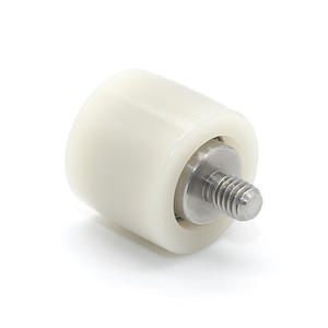 Fabricant de rouleaux de guidage économiques et résistants à l'usure, rouleaux à double roulement BDR24, poulies en plastique revêtues de caoutchouc - Product Image 1