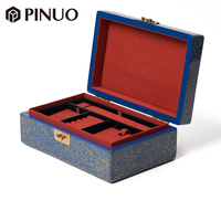 Boîte de rangement à bijoux en bois PINUO, boîtes à bijoux de voyage, insert amovible, boîte organisatrice personnalisée pour bagues, colliers, bracelets
