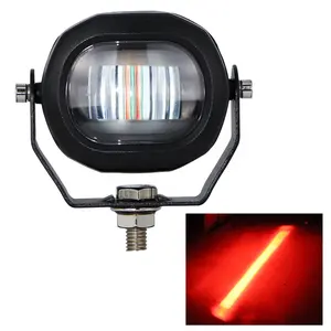 2024 trending hot sale 10-80V 10W LED Area work light warning with for Forklift safety zone Red Blue Safety Lamp Anti-Collision