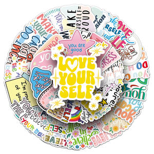 สติกเกอร์กราฟฟิตีสร้างแรงบันดาลใจ 50 ชิ้น ลายข้อความ<span class=keywords><strong>ภาษา</strong></span>อังกฤษแบบส่วนตัว ลายดาว ตกแต่งเคสโทร<span class=keywords><strong>ศัพท์</strong></span> - Product Image 5