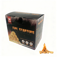 Allume-feu en bois naturel résistant à l'humidité pour barbecue extérieur et cuisine, idéal pour le camping et le barbecue