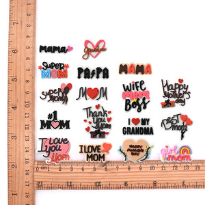 Breloques personnalisées pour chaussures pour femmes, ensemble de pin's imperméables en PVC sur le thème de la fête des Mères, cadeaux pour la <span class=keywords><strong>famille</strong></span>, la meilleure maman, la grand-mère - Product Image 3