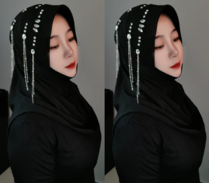 Zifeng OEM Mode Femmes Industrie Lourde Éponge Chapeau Lame <span class=keywords><strong>Double</strong></span> Face Gland <span class=keywords><strong>Gaze</strong></span> Foulard Écharpe - Product Image 5