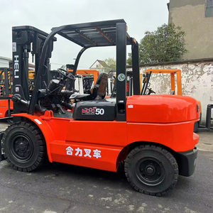 HeLi FD50 <b>Used</b> 5TON Diesel Forklift Original Engine CE ISO Certified High-Efficiency Gear Low-Cost Rough Terrain 3-Stage Mast - Product Image 1