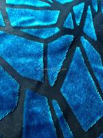 Tissu en velours brûlé mélangé de soie et de viscose