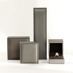 Custom Logo PU Leather Velvet Lining Modern Design Jewelry Storage <b>Box</b> for Brooch Bracelet Necklace Ring <b>Earrings</b> <b>Gift</b> Packaging - Product Image 2