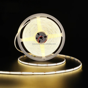 Bande lumineuse LED COB DC 24V 12W, vente chaude 2025, 8 mm, haute densité, 312 points lumineux, découpable, blanche, bande LED COB pour TV, 5 m, adhésif au dos, IP20 - Product Image 4