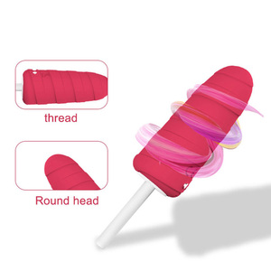 Hilo cabeza redonda giratoria 10 vibración coqueteo masaje punto G <span class=keywords><strong>Mini</strong></span> varita vibrador helado sexo adultos juguetes masturbador femenino - Product Image 1
