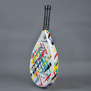 ไม้เทนนิสและไม้พาเดลพร้อมแผ่นคะแนนพื้นผิวหยาบ ด้ามจับไฟเบอร์เกรดพรีเมียม ดีไซน์พกพาสะดวกสำหรับการฝึกซ้อม - Product Image 4