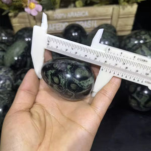 Huevos de Jaspe Kambaba al por Mayor de Alta Calidad, Esferas de Cristal Verde Natural Pulido a Máquina para Decoración del Hogar y Manualidades Navideñas - Product Image 4