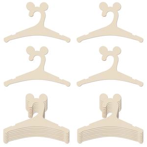 Fabricant chinois de cintres pour vêtements pour enfants personnalisés, écologiques, mignons, en bois, avec motif de souris de dessin animé - Product Image 1