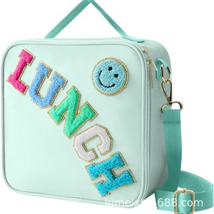 Sac à <span class=keywords><strong>d</strong></span>éjeuner personnalisé en nylon écologique avec fermeture éclair, isolation en <span class=keywords><strong>film</strong></span> <span class=keywords><strong>d</strong></span>'aluminium, pliable et portable, glacière isotherme pour 2 personnes, idéal pour l'extérieur - Product Image 6