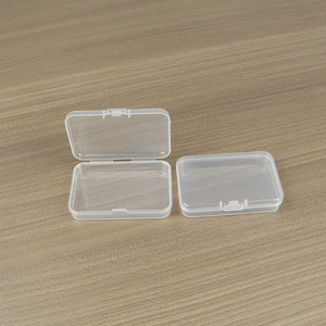 Transparent Plastic <b>Storage</b> <b>Box</b> Rectangle 7.5x5x1.5cm For Jewelry Hair Tie False Eyelash <b>Small</b> Parts Organizer - Product Image 1