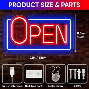 Letreros <span class=keywords><strong>LED</strong></span> para Negocios, Luces Nocturnas Comerciales, Letreros Electrónicos <span class=keywords><strong>LED</strong></span> de Neón para Tiendas, Salones, Floristerías, Cafeterías, Restaurantes, Bares - Product Image 6