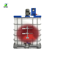 Agitateur à pales automatique industriel portable en acier inoxydable 304, 1000L, haute puissance, pour produits chimiques IBC, prix usine
