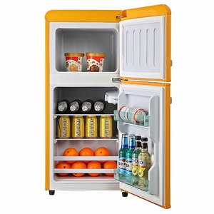 Réfrigérateur rétro pour la maison, congélateur supérieur, réfrigérateur à double porte, réfrigérateur rétro - Product Image 5