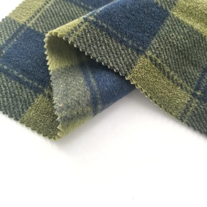 Kiểm tra in Mô hình màu xanh lá cây hai bên chải một bên chống pilling cực Fleece vải - Product Image 2