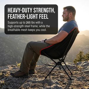 Chaise de camping pliante Oxford Quick Open, chaise de pêche légère en aluminium, mobilier d'extérieur en métal personnalisé, design tendance - Product Image 5