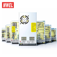 Alimentation à découpage ultra-mince série MWEL LRS 12V, entrée CA 85-264V, 35W-350W pour éclairage LED, contrôle industriel, vidéosurveillance