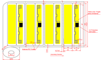Étiquette RFID UHF en papier PET transparent pour pare-brise de véhicule, phare, camions, autorisation d'accès