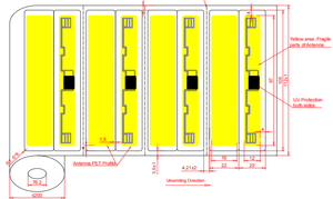 Etiqueta RFID UHF para Parabrisas de Vehículos UL-94, Etiqueta Transparente de Papel PET para Camiones, Autorización de Acceso - Product Image 4