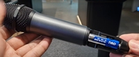 Système sans fil à deux microphones avec récepteur à deux canaux Noir