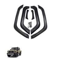 Garniture d'arche de roue noire pour Toyota Land Cruiser LC70 FJ76 LC71 LC76 LC78 LC79 SUV 2003-2027 Pièces de kit carrosserie tout-terrain