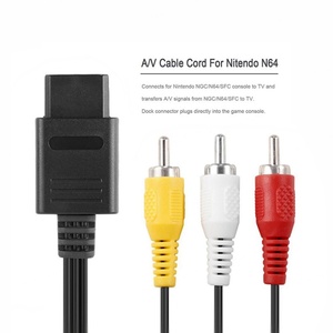 1.8M RCA AV TV เสียงสำหรับนินเทนโด 64 ซูเปอร์นินเทนโด เกมคิวบ์ N64 SNES เกมคิวบ์อุปกรณ์เสริม - Product Image 4